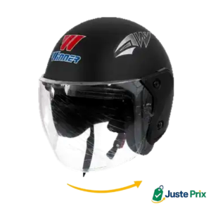 Casque moto Winner noir mat