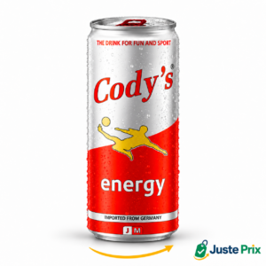 Boisson énergisante — Cody’s, canette rouge