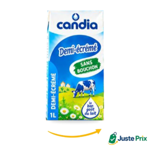 Lait Candia demi-écrémé 1 L (carton de 12)