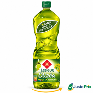 Huile — Lesieur Olizéa, carton de 15 × 1 L