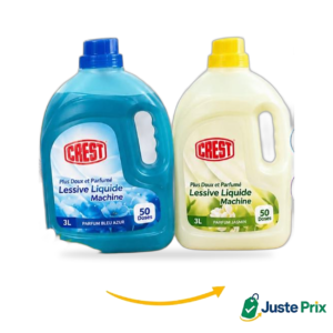 Lessive liquide Crest 6 x 3 L