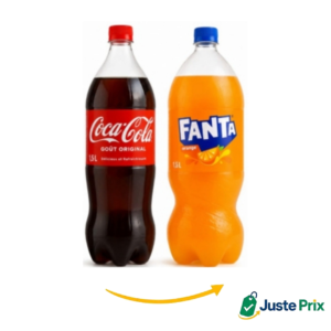 Coca-Cola, Fanta et Sprite Citron 1,5 L (pack de 6)